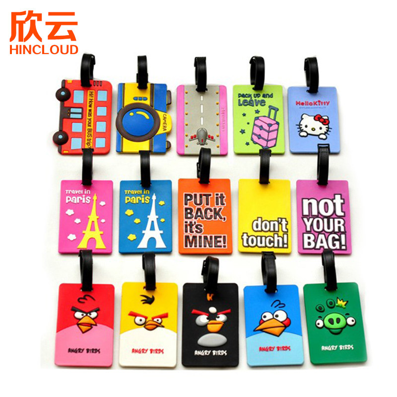 Xinyun fashion cartoon holiday must-have travel line trolley bus card luggage tag luggage shipping documents