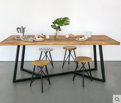 loft desk Solid wood conference table Long table Wrought iron tables Coffee Tables American style Long table workbench Negotiating tablein the Business/Office Furniture , Office Furniture , Desk , Conference table category - from Buy2taobao.com to provide professional Taobao agent buy service