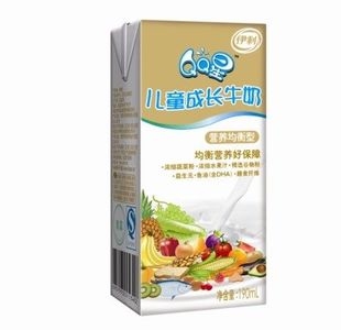  伊利牛奶 伊利QQ星儿童成长牛奶营养均衡型190ml 免费送货上门