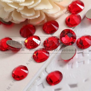  正品 施华洛世奇元素 平底钻227 鲜红 DIY饰品配件 实体批发 热卖