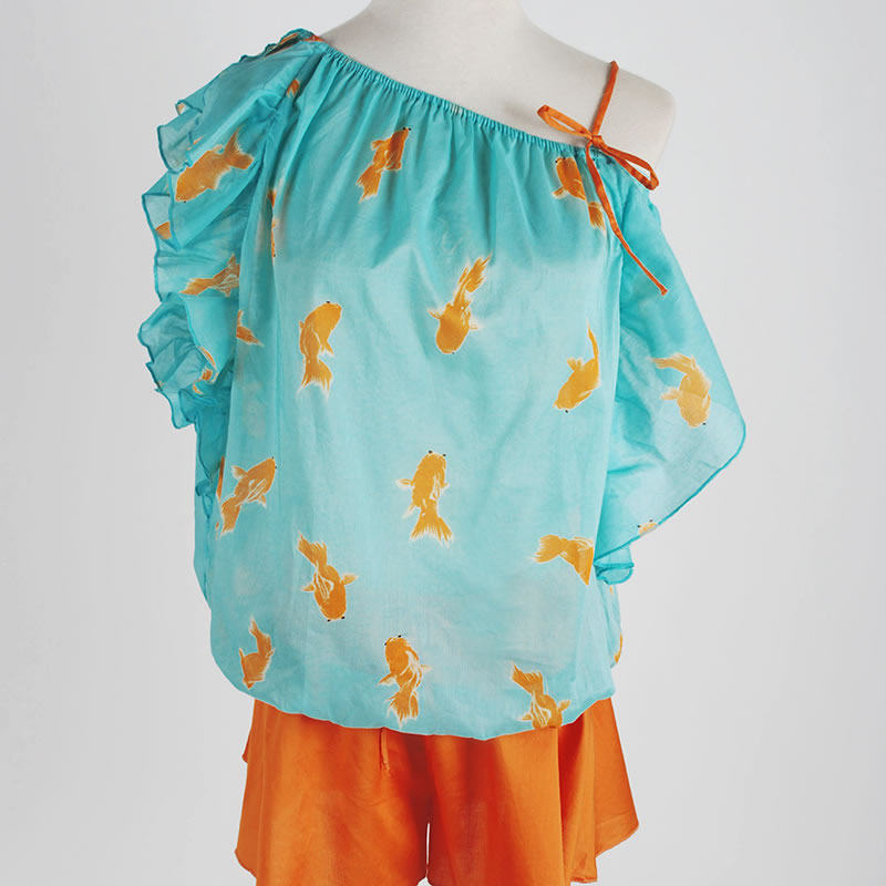 朵朵可可<em>家居</em>服2014春夏款梭织<em>棉短裤短裤女</em>