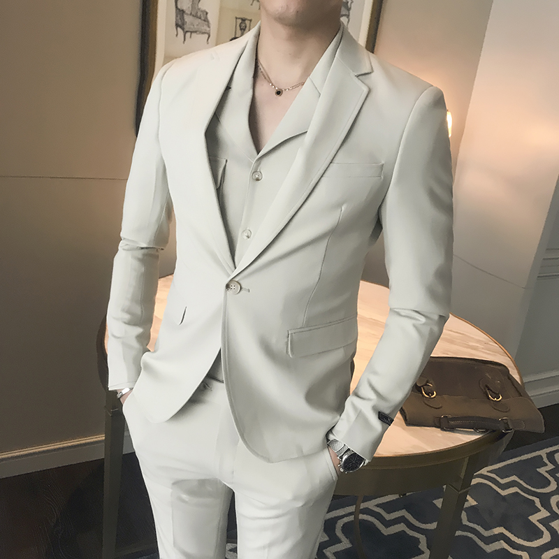 2019春装新款修身纯色单西装韩版男士休闲西服上衣男外套新郎伴郎在类目 男装, 西服中 - 来自Buy2taobao.com提供专业的淘宝代购服务