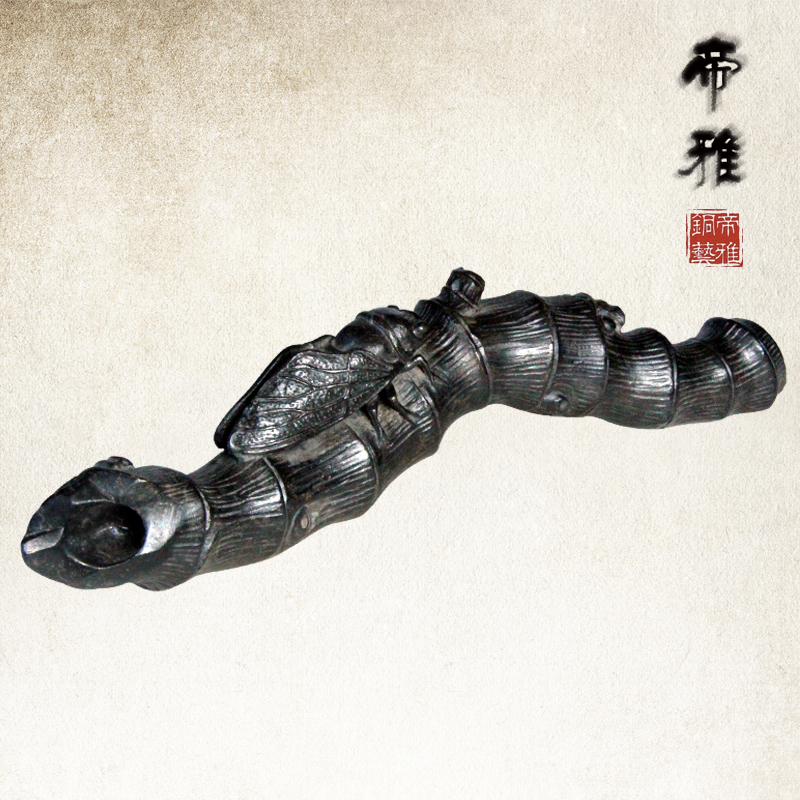 Copper paperweight brass Cicada Paperweight Bronze art Pure copper brass Paperweight To fake something antique Bronze Study Decorationin the Home accessories , Decoration category - from Buy2taobao.com to provide professional Taobao agent buy service