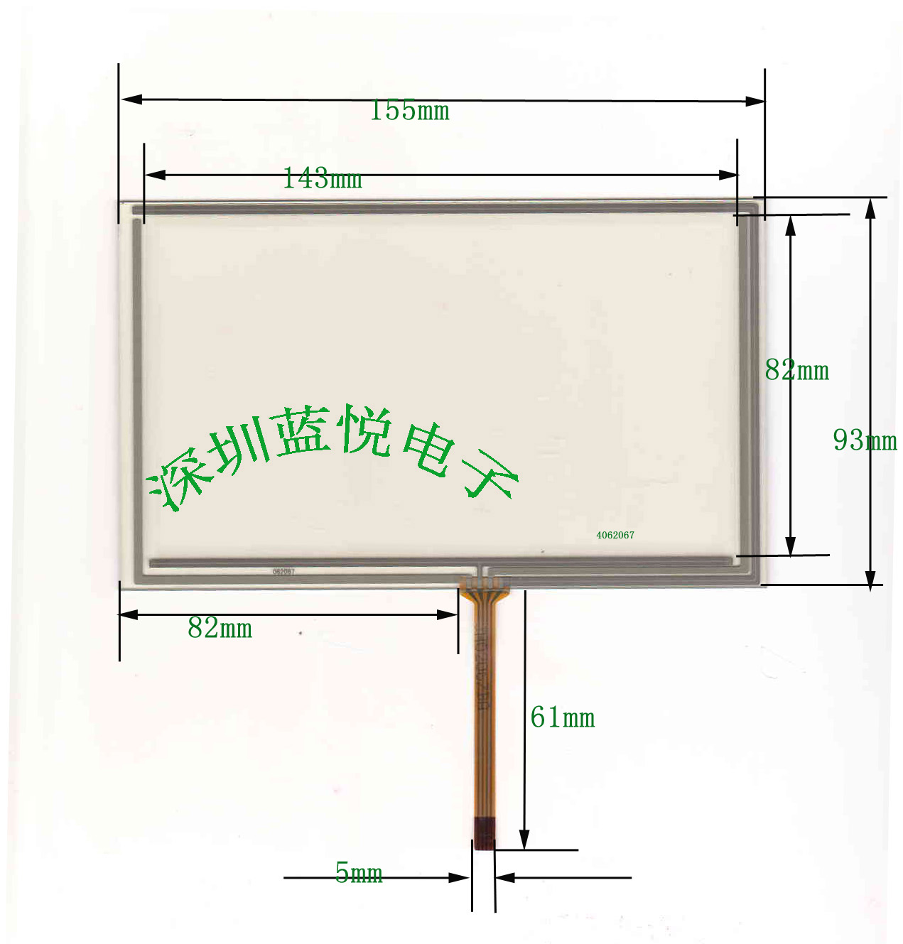 6.2 Four-wire resistive touch screen Resistive touch screen Periphery 154*93 Intermediate outletin the Computer Hardware/Monitor/Computer Peripherals , Computer Peripherals , Other computer peripherals category - from Buy2taobao.com to provide professional Taobao agent buy service