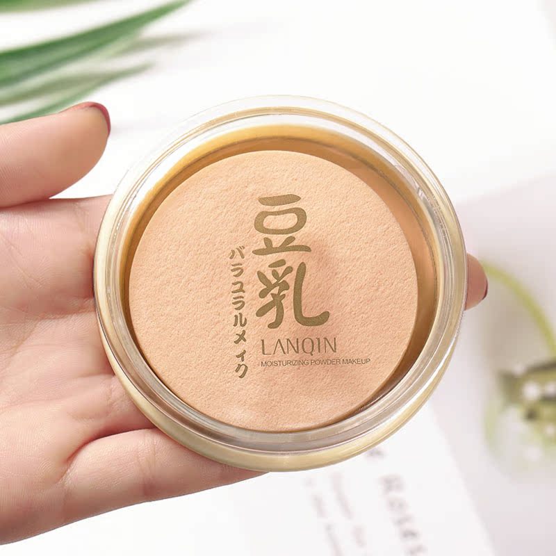 LANQIN日系遮瑕定妆豆乳粉饼 修容白皙彩妆持久控油保湿蜜粉正品|msdalam kategori Alat solek/minyak wangi/kecantikan, serbuk - dari Buy2taobao.com untuk memberikan perkhidmatan ejen Taobao profesional membeli