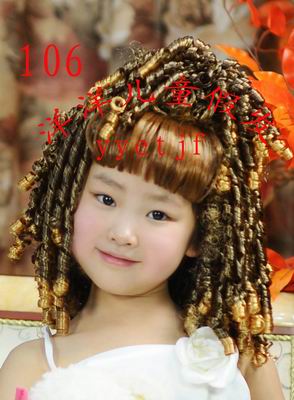 Ocean children Photography Wig Long curly hair prop Doll princess Curls European style Barbie Wig 106in the Children/Baby/Family fitted , Children's Accessories , Wig category - from Buy2taobao.com to provide professional Taobao agent buy service
