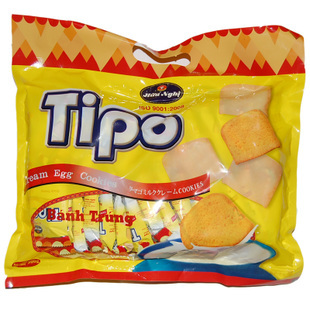  正宗越南巧克力面包干 tipo越南面包干300g 特价零食 5包包邮