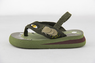  新款外贸原单 轻便儿童夹趾凉鞋可爱图案 男鞋 拖鞋 两双包邮