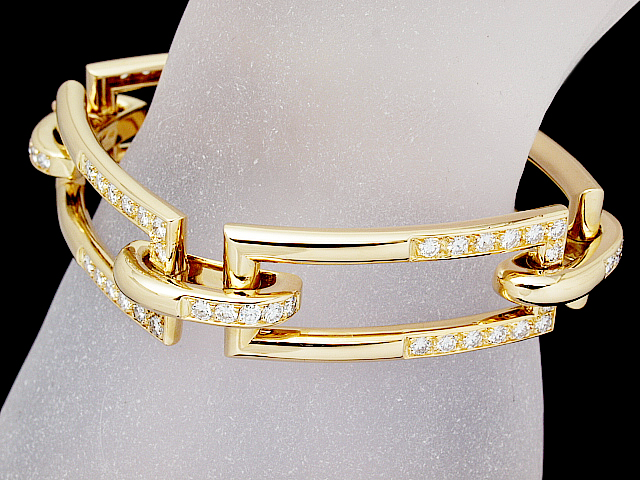 卡地亚 Cartier 黄金钻石手链饰品 卡地亚 Cartier 黄金钻石手链饰品
