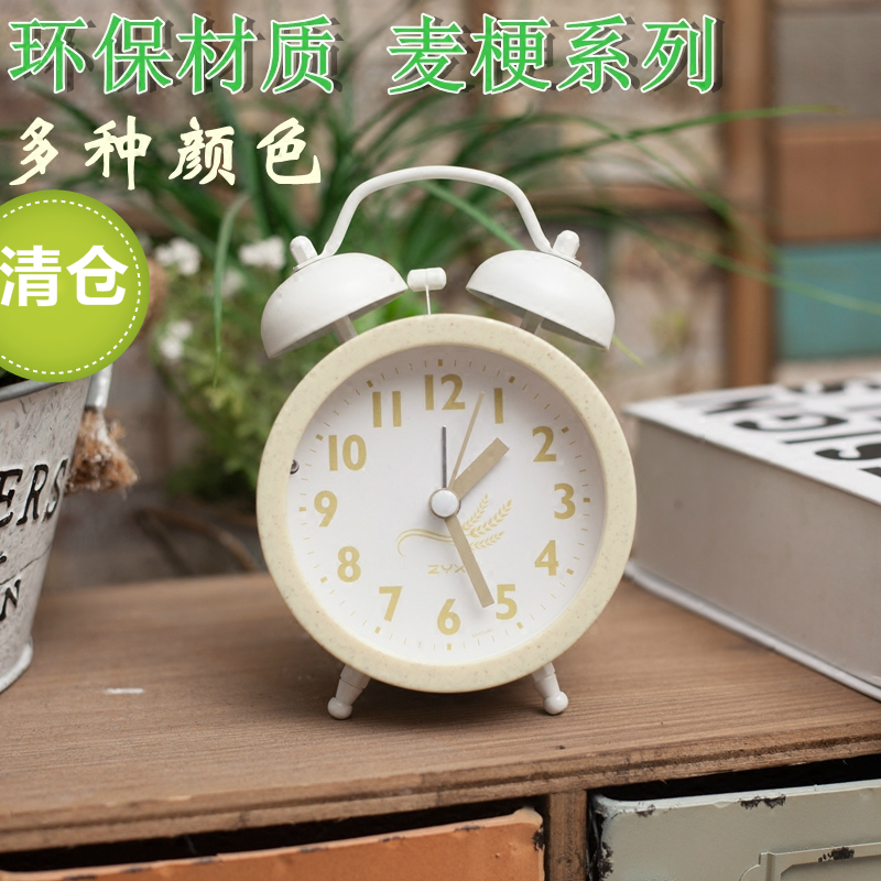 環保麥梗鬧鍾時尚數字學生可愛小鬧鍾簡約創意靜音夜燈鍾表擺件在類目 家居飾品, 家居鍾飾/鬧鐘, 檯鐘/鬧鐘中 - 來自Buy2taobao.com提供專業的淘寶代購服務