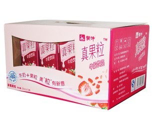  蒙牛真果粒草莓味乳品 250ml×12盒（成都三环内免运费）