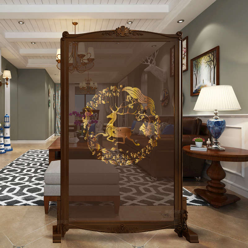 European style American style solid wood carving screen Entrance villa partition Finance translucent screen Block screenin the Residential furniture , Screen/Flower Window , Block screen category - from Buy2taobao.com to provide professional Taobao agent buy service