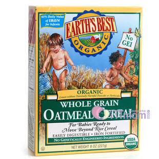  金冠 美国Earth’s Best世界最好有机含铁燕麦米粉/米糊 宝宝辅食