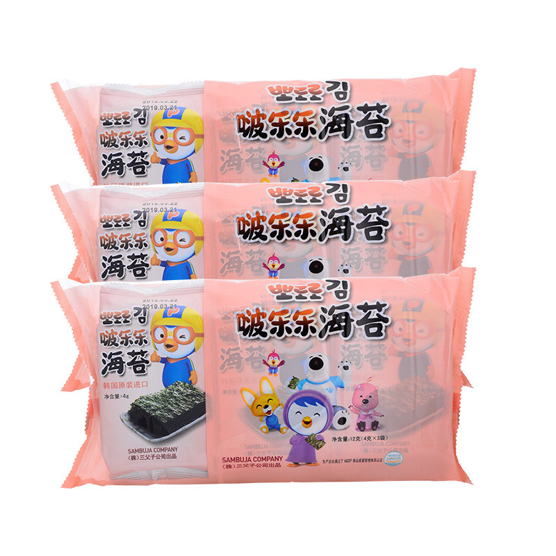 1海苔 啵乐乐 小企鹅海苔 儿童海苔 味包饭即食零食紫菜4g*3包/套在类目 零食/坚果/特产, 鱿鱼丝/鱼干/海味即食, 海苔系列中 - 来自Buy2taobao.com提供专业的淘宝代购服务