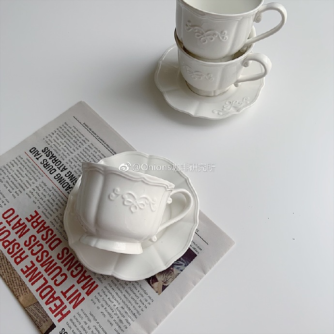 欧式复古宫廷风陶瓷咖啡杯碟 浮雕陶瓷咖啡杯 浓缩拉花咖啡杯在类目 餐饮具, 咖啡器具, 咖啡杯中 - 来自Buy2taobao.com提供专业的淘宝代购服务