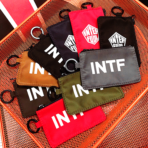 INTERFOOL Original brand INTF Camouflage Black letter Makeup Small change Bus key Access control Credentials bagin the Leather/Lady bags/Men's bag, Card package category - from Buy2taobao.com to provide professional Taobao agent buy service