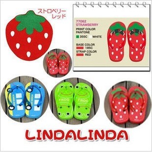  儿童拖鞋 卡通可爱人字拖  休闲夹脚拖鞋 韩版夏