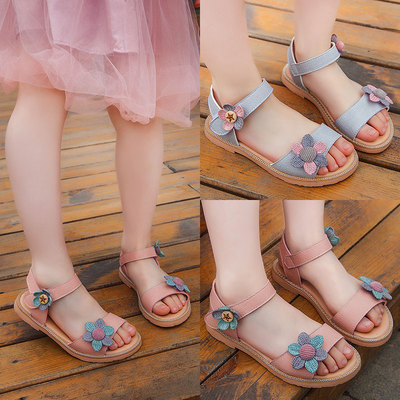 女童凉鞋夏季2019新款韩版儿童公主鞋小女孩时尚小孩学生中大童