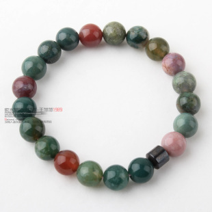  年开运手链 双子座男 水海草玛瑙+玫瑰晶聚合正能量手环 女巫