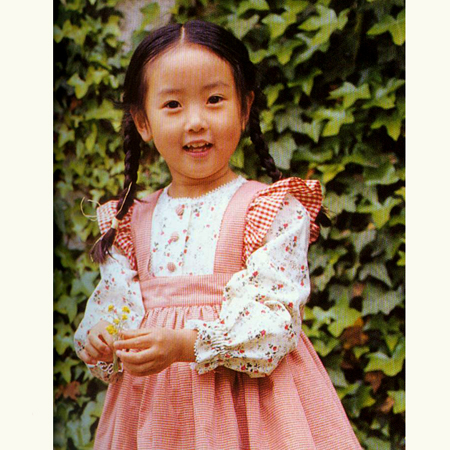 日升服装纸样实物1:1纸样 女童长袖田园风连衣