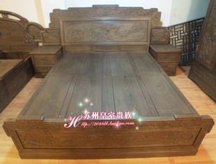 贵族大床/双人床/红木家具/苏州家具风景家居/非如何颜色皇室挑选图片