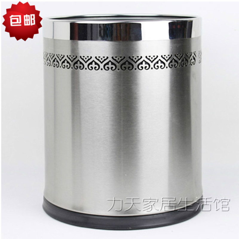 包邮南方正品加厚圆形双层无盖镂空花不锈钢垃圾桶垃圾筒家用10L在类目 家庭/个人清洁工具, 家务/地板清洁用具, 垃圾桶/垃圾架, 垃圾桶中 - 来自Buy2taobao.com提供专业的淘宝代购服务
