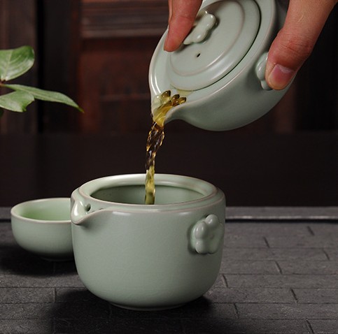陶瓷壶陶瓷杯汝窑快客杯老人老公一壶两杯公道杯功夫茶壶茶杯送礼|ruв категории посуда, чайный сервиз, кунг - Фу, чайный сервиз - от Buy2taobao.com для оказания профессиональной услуги покупки агента Taobao