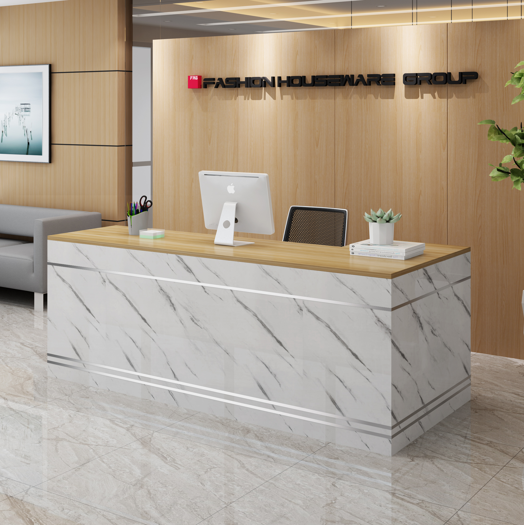 收银台公司前台接待台服装店柜台美容院简约现代转角烤漆吧台定制|msdalam kategori Perniagaan/perabot pejabat, Supermarket Furniture, daftar tunai - dari Buy2taobao.com untuk memberikan perkhidmatan ejen Taobao profesional membeli