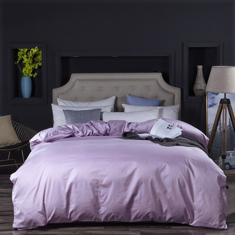 Quilt cover singleton pure cotton Lilac Light purple Cotton Density Cotton Quilt cover single bed Double 200 × 230in the Bedclothes , Quilt category - from Buy2taobao.com to provide professional Taobao agent buy service