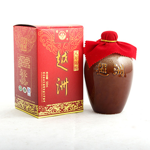  绍兴黄酒 越洲八年花雕酒 老酒 醇厚爽口 500ml 陶坛 小酌 包邮