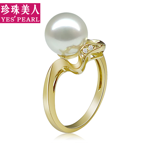 珍珠美人 七夕礼物正品 8.5-9mm 实惠精致靓丽大方白色 淡水珍珠 戒指 珍珠美人 七夕礼物正品 8.5-9mm 实惠精致靓丽大方白色 淡水珍珠 戒指