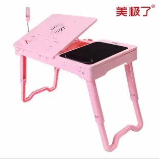 手提笔记本电脑桌子床上懒人折叠散热带风扇家用沙发宿舍平板ipad