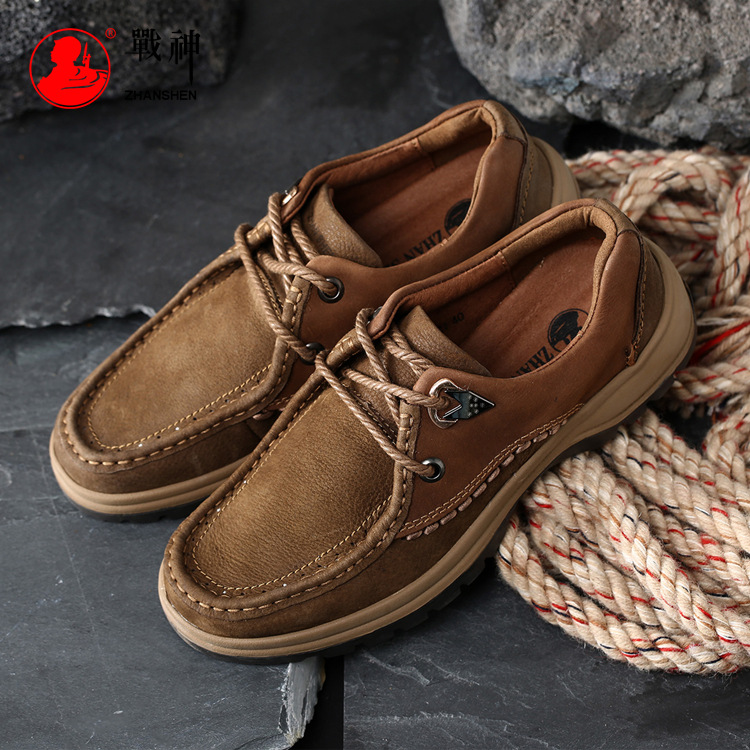God of War 2018 new pattern genuine leather Men's Shoes outdoors A pedal Men's cowhide leisure time motion Running shoes non-slip Doug shoesin the Outdoor/Mountaineer/Camping/Travel Goods , Outdoor footwear , Other outdoor shoes category - from Buy2taobao.com to provide professional Taobao agent buy service