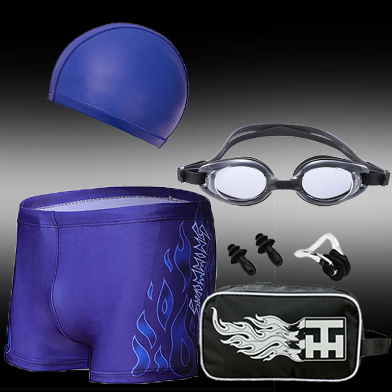 swimming trunks man Flat angle hot spring Easy Awkward Quick drying Men's Swimming suit Swimming goggles bathing cap equipment Swimwearin the Sports/Yoga/Fitness/Fans supplies , Swim , Men's swimwear category - from Buy2taobao.com to provide professional Taobao agent buy service