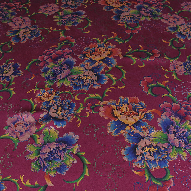 Heavy satin Buttercup silk gambiered Guangdong gauze Fabric Heavy printing mulberry silk Satin Hand drawn Peony Real silk cloth Satinin the Home Fabric , Cloth/Fabric/Manual diy Cloth fabric category - from Buy2taobao.com to provide professional Taobao agent buy service