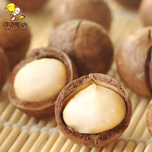  【可可爱吃】坚果零食干果特价奶油味夏威夷果夏果送开果器185g*2