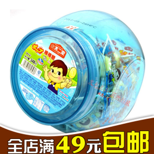  【发利正品】日本不二家休闲糖果 牛奶棒棒糖 348g 60支桶装