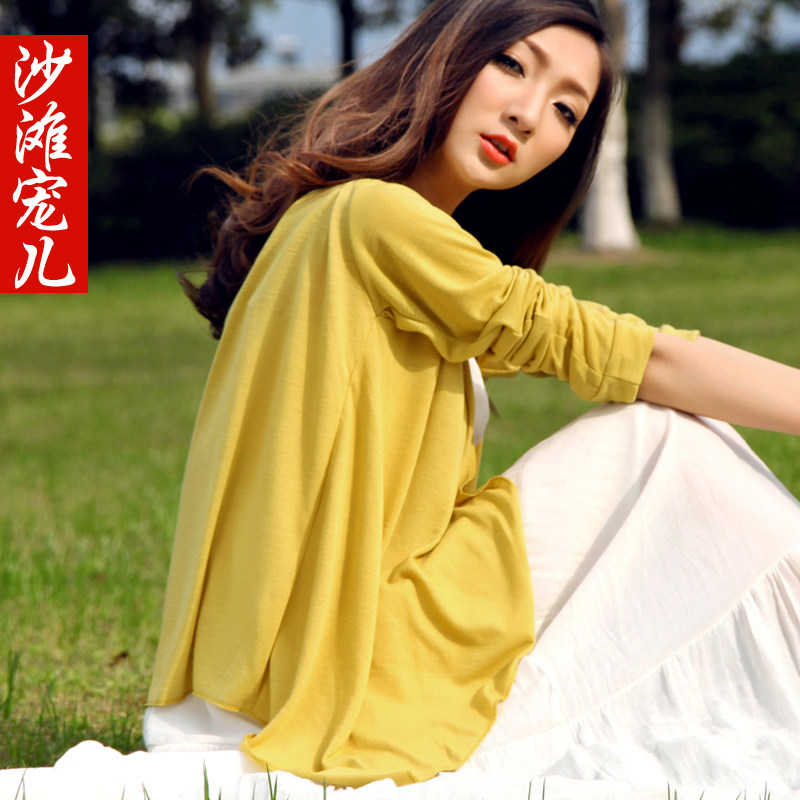 Authentic early summer air conditioning in new Sun protection clothing shirt long sleeve shawl thin coat of transparent Beach clothing women