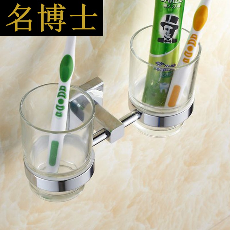 3WYM全铜镀铬双杯架加玻璃透明杯漱口杯壁挂双杯架卫生间置物架|msdalam kategori keluarga memasang ibu, kelengkapan peribadi, bilik mandi perkakasan/loket, rak tuala/rak tuala - dari Buy2taobao.com untuk memberikan perkhidmatan ejen Taobao profesional membeli