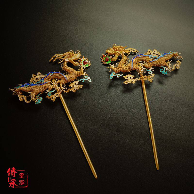 仿明代,嵌寶累絲龍形金簪漢服配飾古代頭飾影視道具婚禮發飾在類目 飾品/流行首飾/時尚飾品新, 髮飾中 - 來自Buy2taobao.com提供專業的淘寶代購服務