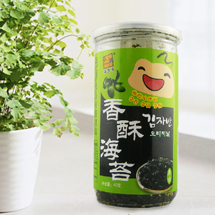  香酥炸拌即食碎海苔 紫菜寿司专用韩国美食 罐装原味40g