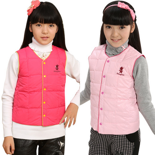 <em>童装</em>羽绒背心秋冬新款儿童<em>女款马夹</em>加厚大女童