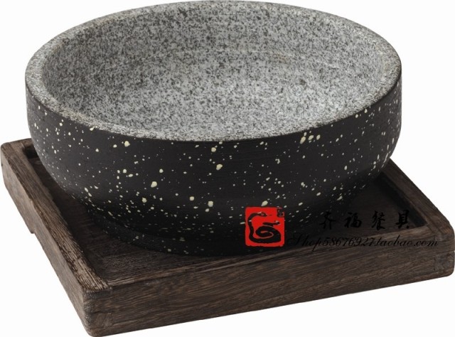 Anti cracking stone bowl natural Bibimbap the republic of korea Korean Stone bowl Casserole Wooden mat shi guoin the Kitchen/Cooking utensils , Cooking utensils , Cookware/Pot/Kettle , Casserole/Kamameshi category - from Buy2taobao.com to provide professional Taobao agent buy service