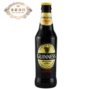 清仓促销 爱尔兰原装进口啤酒健力士黑啤酒GUINNESS 330ML 6瓶起