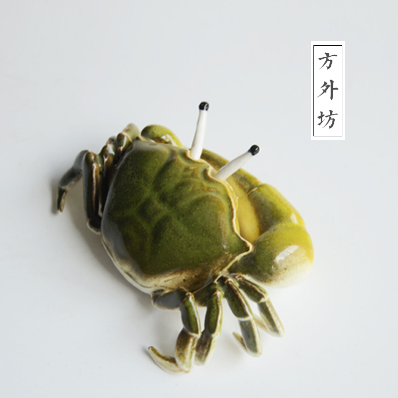 方外坊景德镇手工陶瓷螃蟹大闸蟹摆件精致招财蟹茶宠茶玩茶道摆件|msdalam kategori Aksesori rumah, hiasan - dari Buy2taobao.com untuk memberikan perkhidmatan ejen Taobao profesional membeli