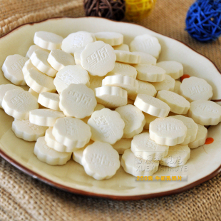  雪原牛初乳奶贝 内蒙古特产干吃奶片零食250克 进口奶源5袋包邮