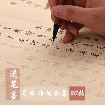 小楷毛笔字帖成人软笔书法宣纸描红初学者入门