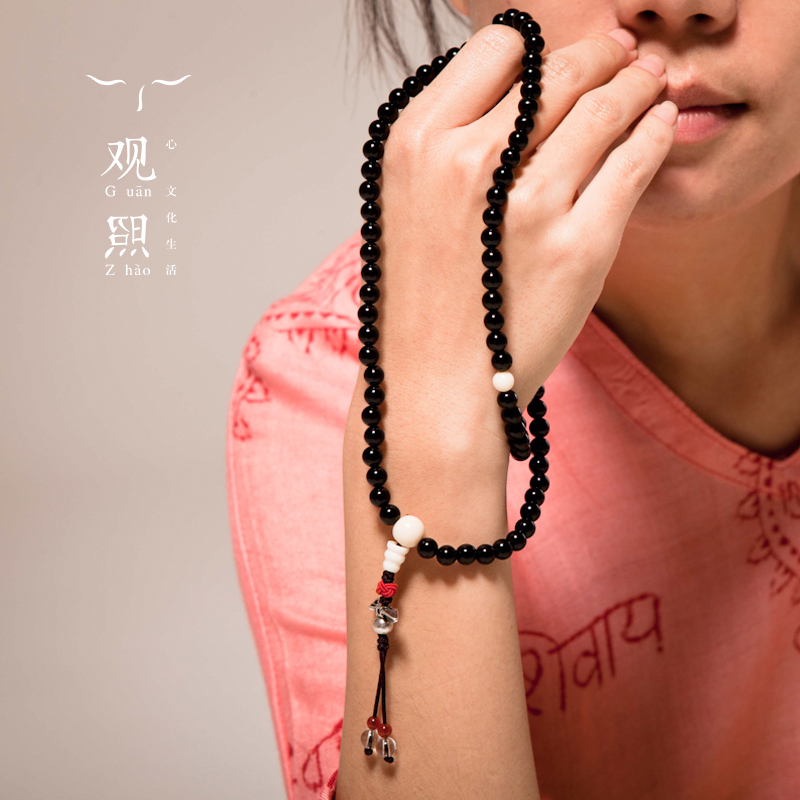 Original Perspective selected Brazil natural Black Onyx 108 Beads bracelet Hand string beads Evilin the Accessories/Fashion Jewelry, Bracelets category - from Buy2taobao.com to provide professional Taobao agent buy service