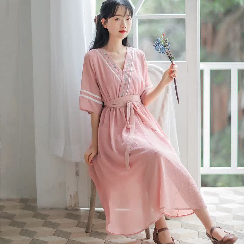 汉元素汉服改良汉改连衣裙夏新款少女森女系甜美超仙女裙子小清W在类目 宠物/宠物食品及用品, 宠物服饰及配件, 宠物服装/雨衣中 - 来自Buy2taobao.com提供专业的淘宝代购服务