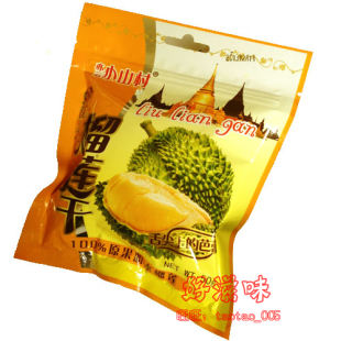  亦云 小山村100%原果脱水榴莲 原产泰国金枕头榴莲干 50g/包